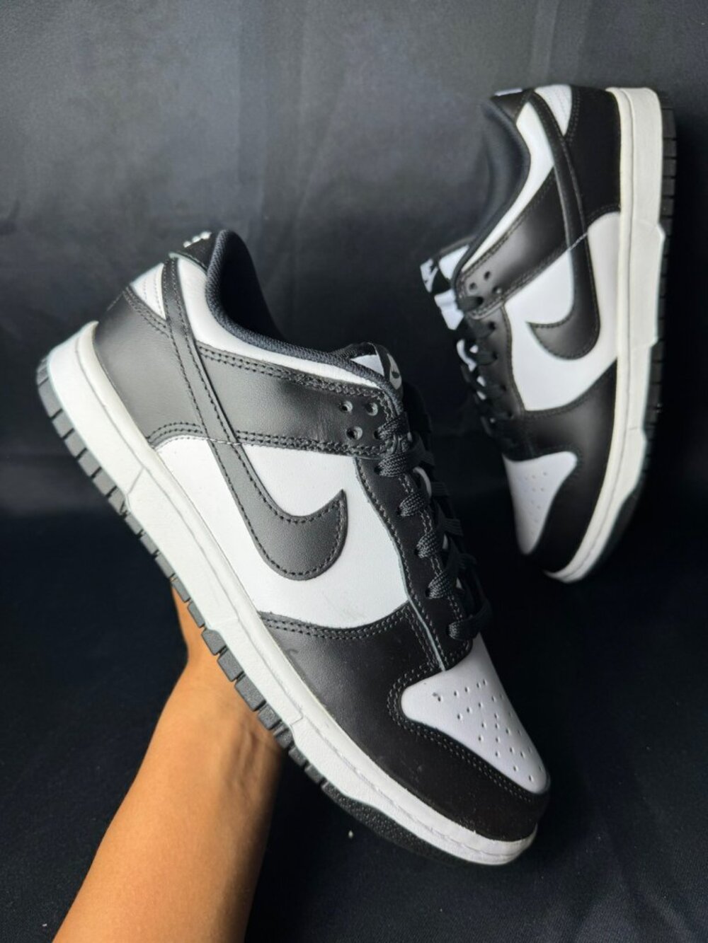 ✨ H93 SIZE 6Y / 7.5 WOMEN'S NIKE DUNK LOW WHITE/ BLACK / PANDA DD1503 101